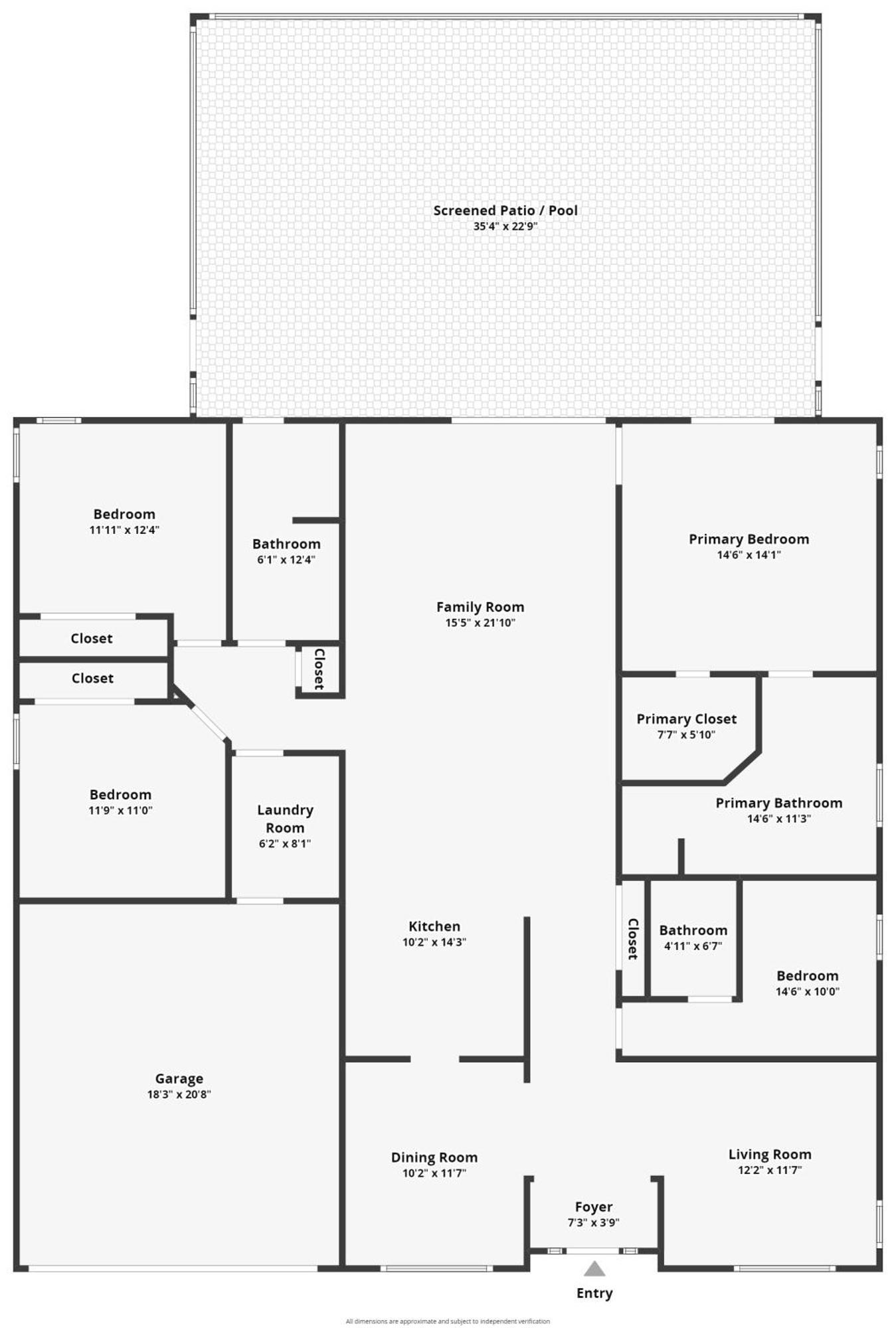 Casita Mi Encanto A Cozy & Spacious House, 4-bedroom 3-bath & Pool Casa de Férias Kissimmee